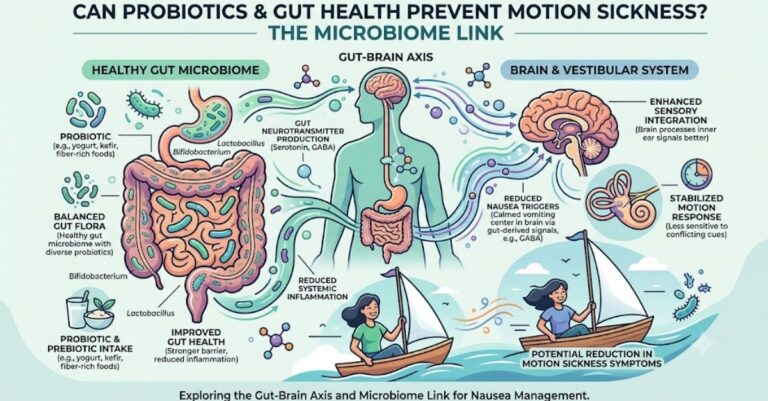 Can Probiotics and Gut Health Prevent Motion Sickness? The Microbiome Link