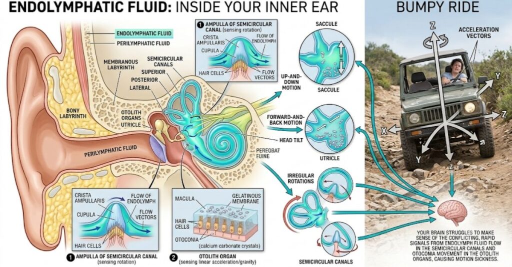 Endolymphatic Fluid: What Happens Inside Your Inner Ear During a Bumpy Ride