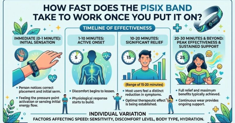 How Fast Does the Pisix Band Take to Work Once You Put It On?