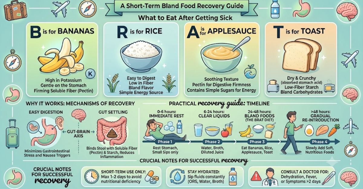 The "BRAT Diet" for Post-Travel Nausea Recovery: What to Eat After Getting Sick