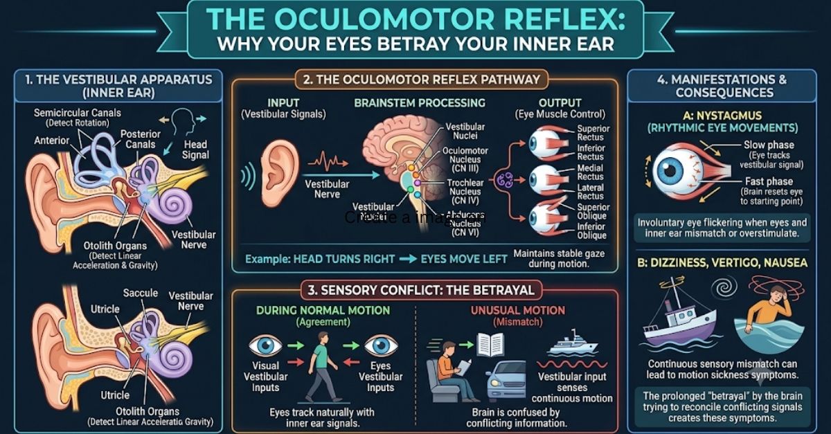 The Oculomotor Reflex: Why Your Eyes Betray Your Inner Ear