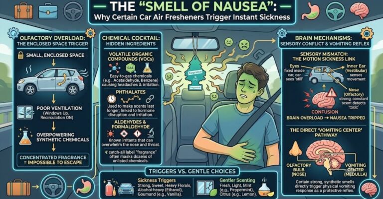 The "Smell of Nausea": Why Certain Car Air Fresheners Trigger Instant Sickness