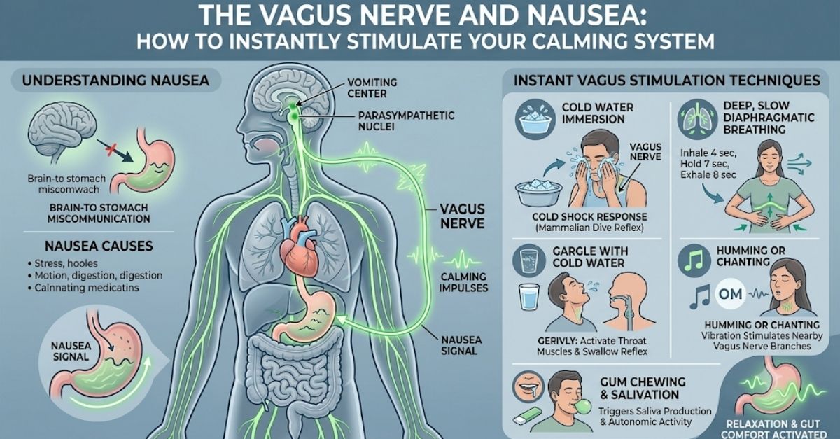 The Vagus Nerve and Nausea: How to Instantly Stimulate Your Calming System