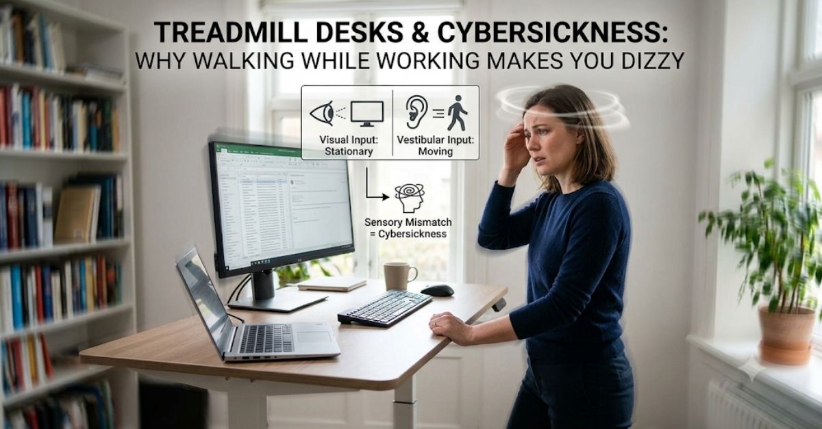 Treadmill Desks and Cybersickness Why Walking While Working Makes You Dizzy